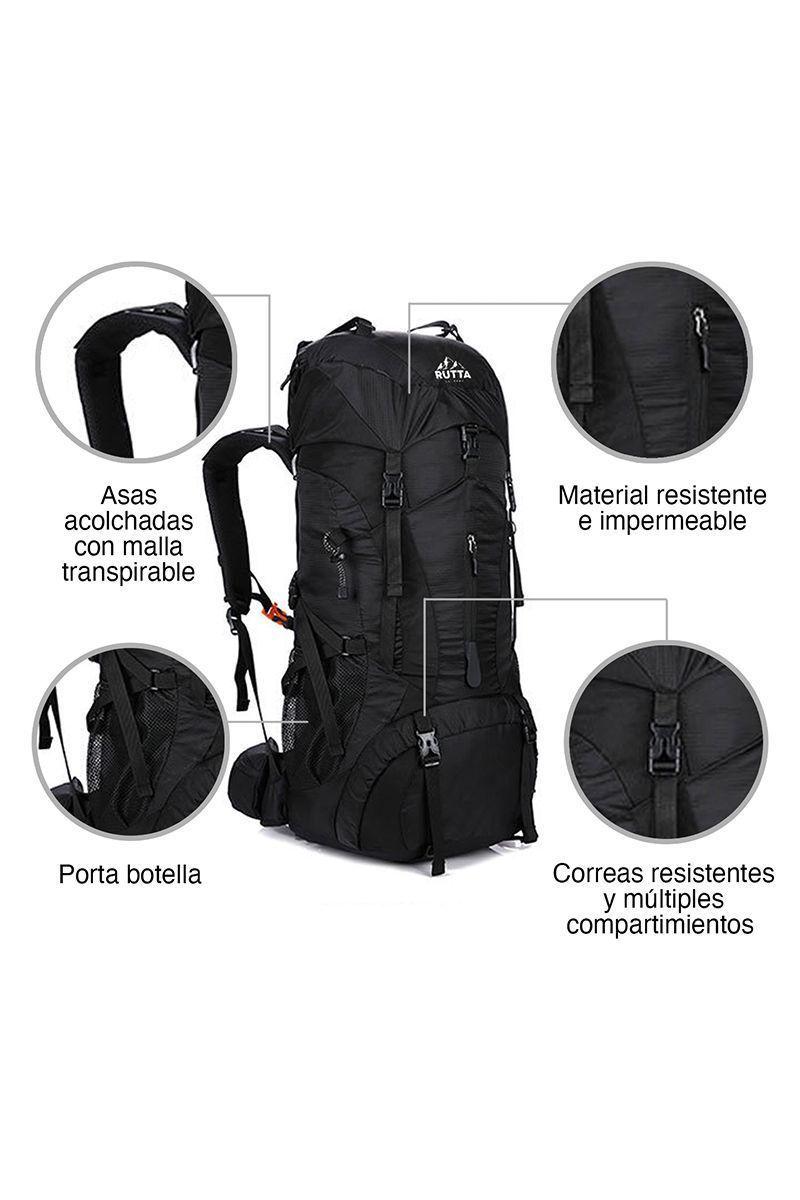 Mochila Outdoor 75 Litros Negro-3