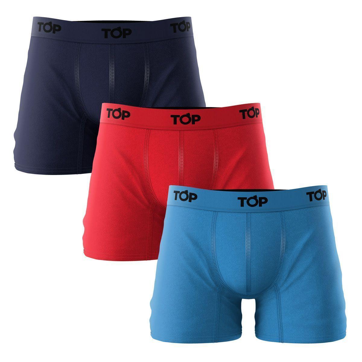 Boxer Medio Algodón Pack 3 PKC12 Top-0