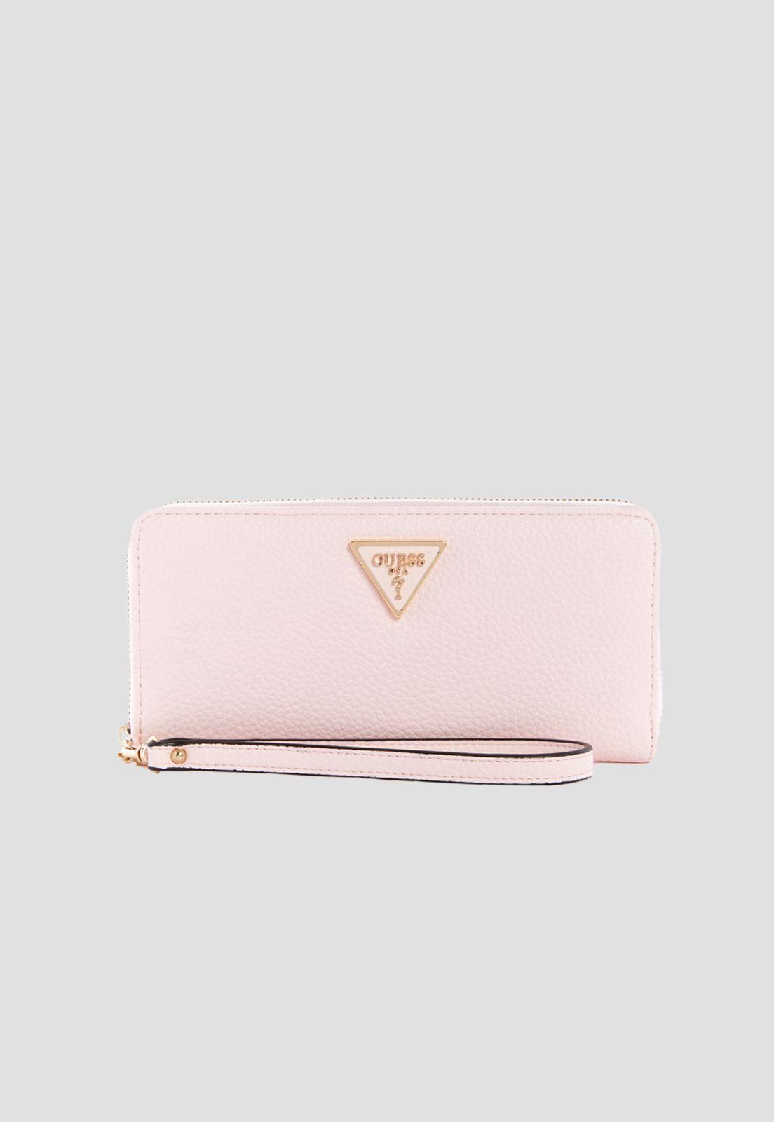 Billetera Downtown Chic Lrg Zip Arnd Rosado Guess-0