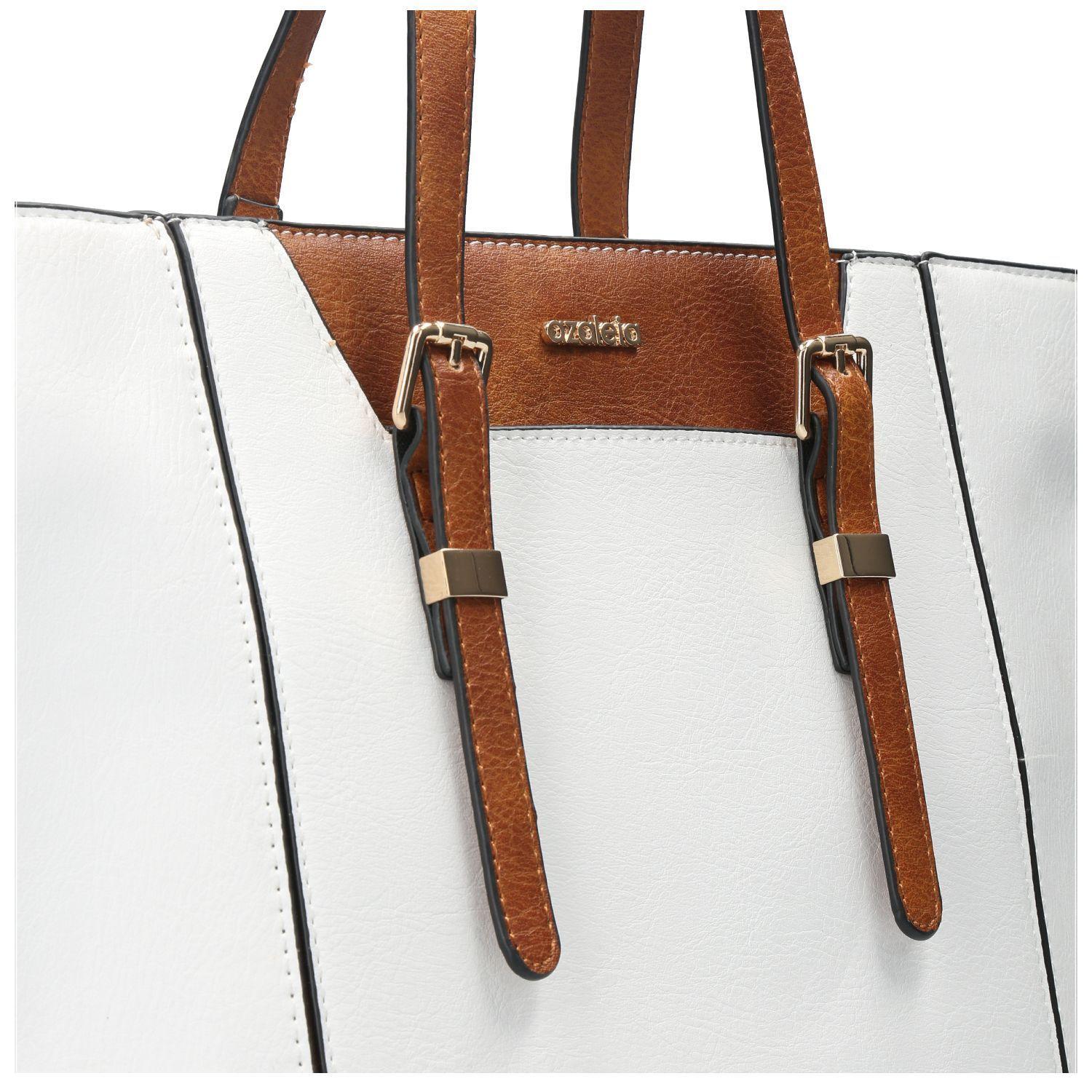 Cartera Mujer Noble Tote Blanco-4