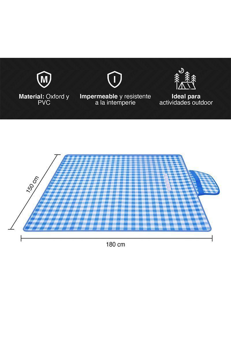 Manta de Picnic Azul-2