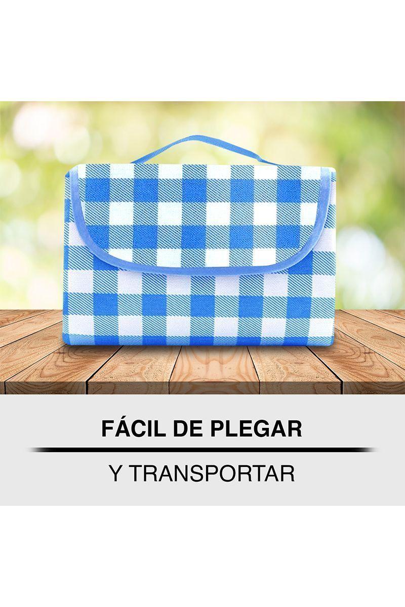 Manta de Picnic Azul-4