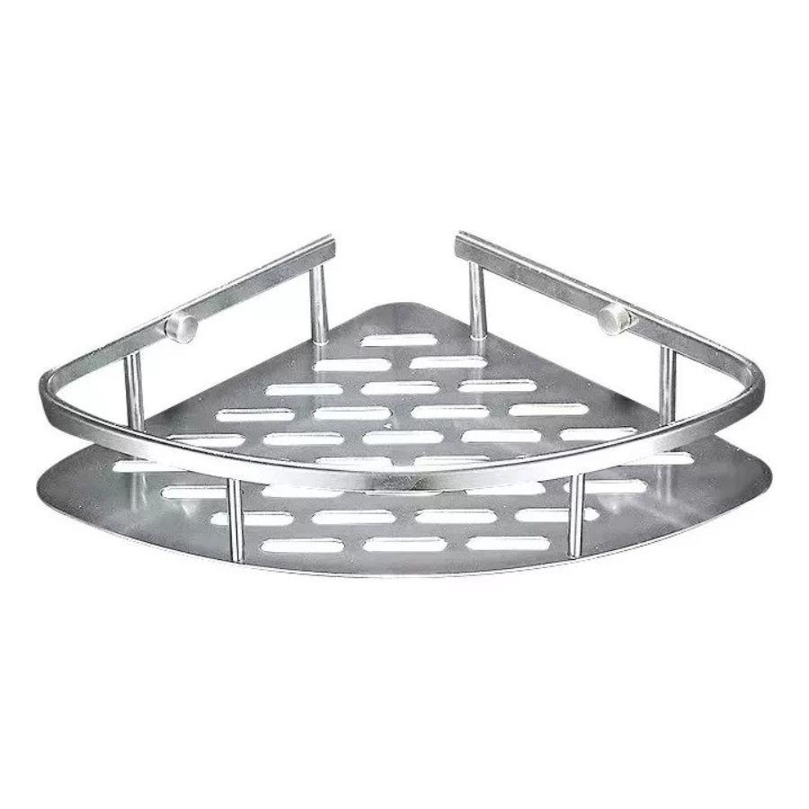 Repisa Mural Esquinero Baño Ducha Aluminio Inox 3 Niveles -4