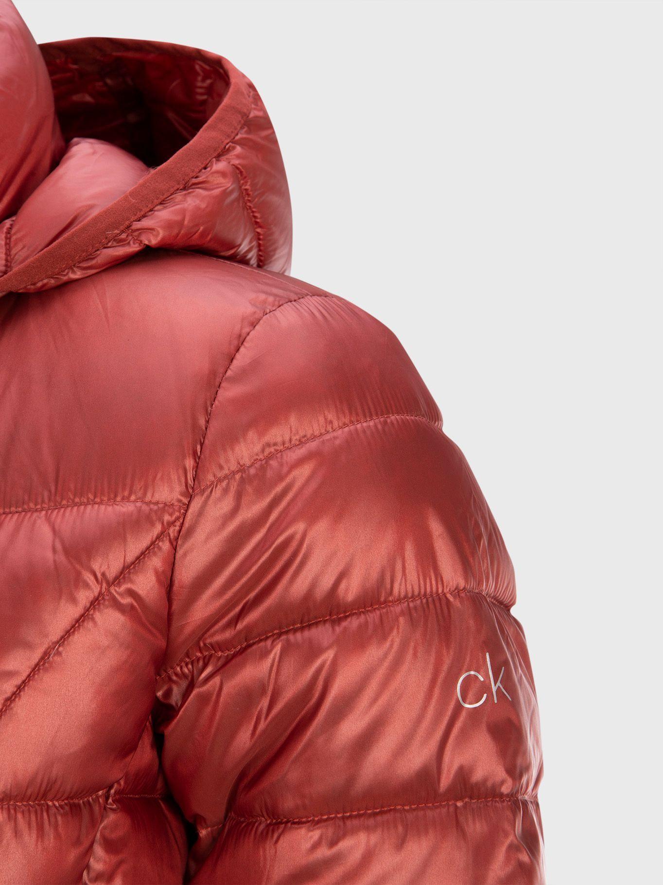 Parka Corta Featherweight Naranjo Calvin Klein-2
