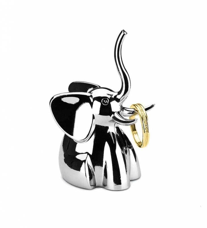 Set 3 Organizadores Anillos Animales Plata Umbra-5