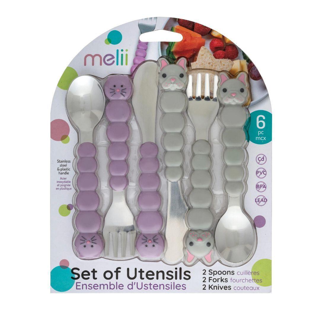 Set De 6 Cubiertos Gato Y Bulldog-3