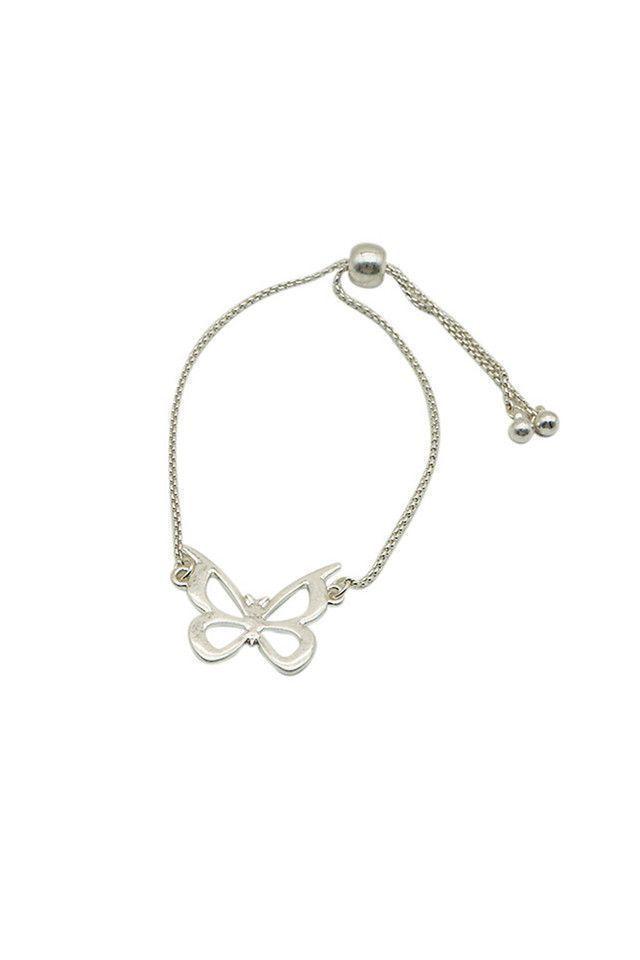 Pulsera Blanda Plateada Especial Butterfly Humana-0