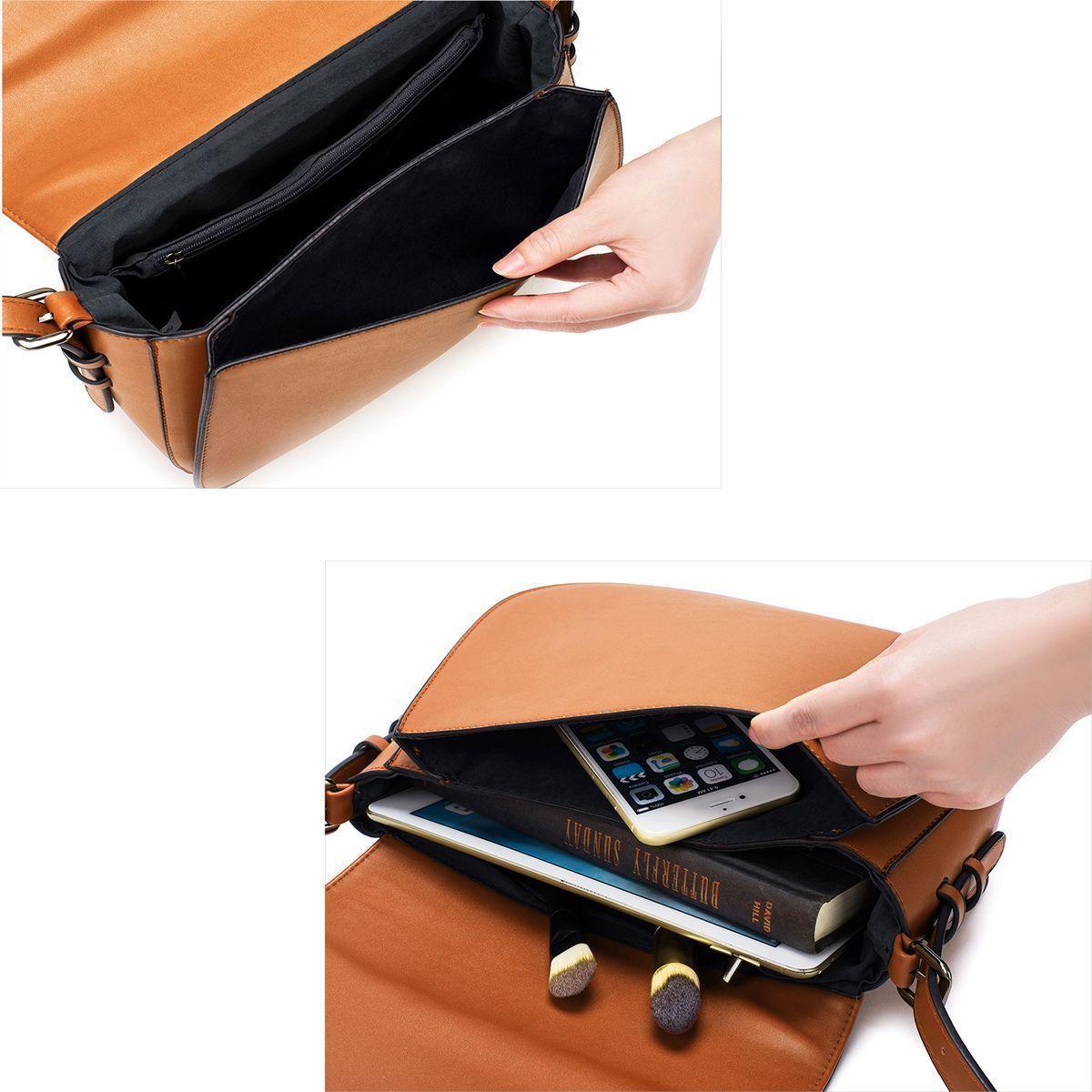 Ecosusi Bolso CROSS cruzados con solapa y borlas-3