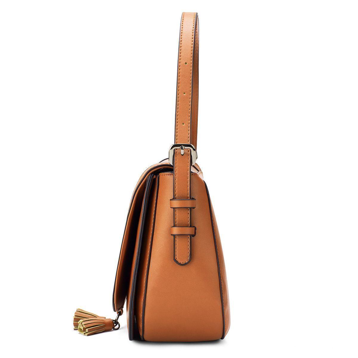 Ecosusi Bolso CROSS cruzados con solapa y borlas-4