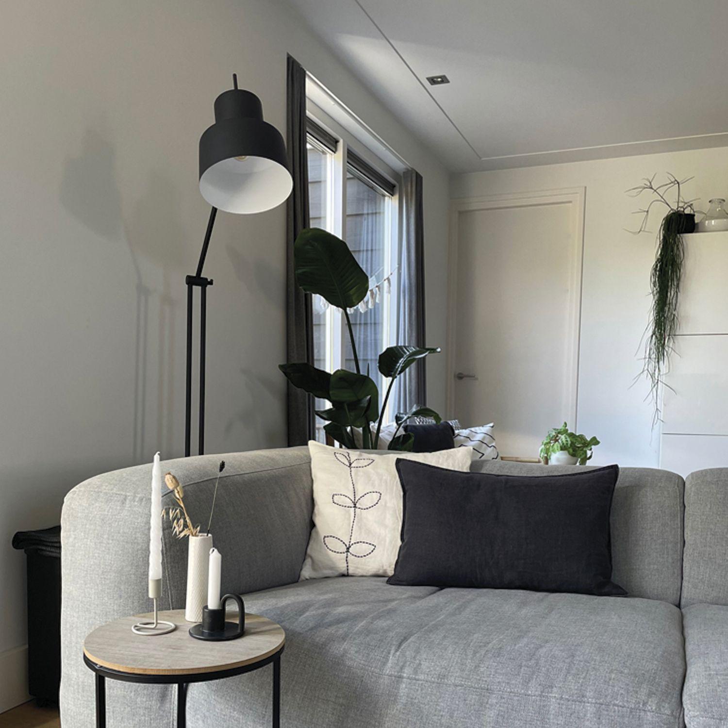 Lámpara de Pie "Chappie" E-27 Negro-4