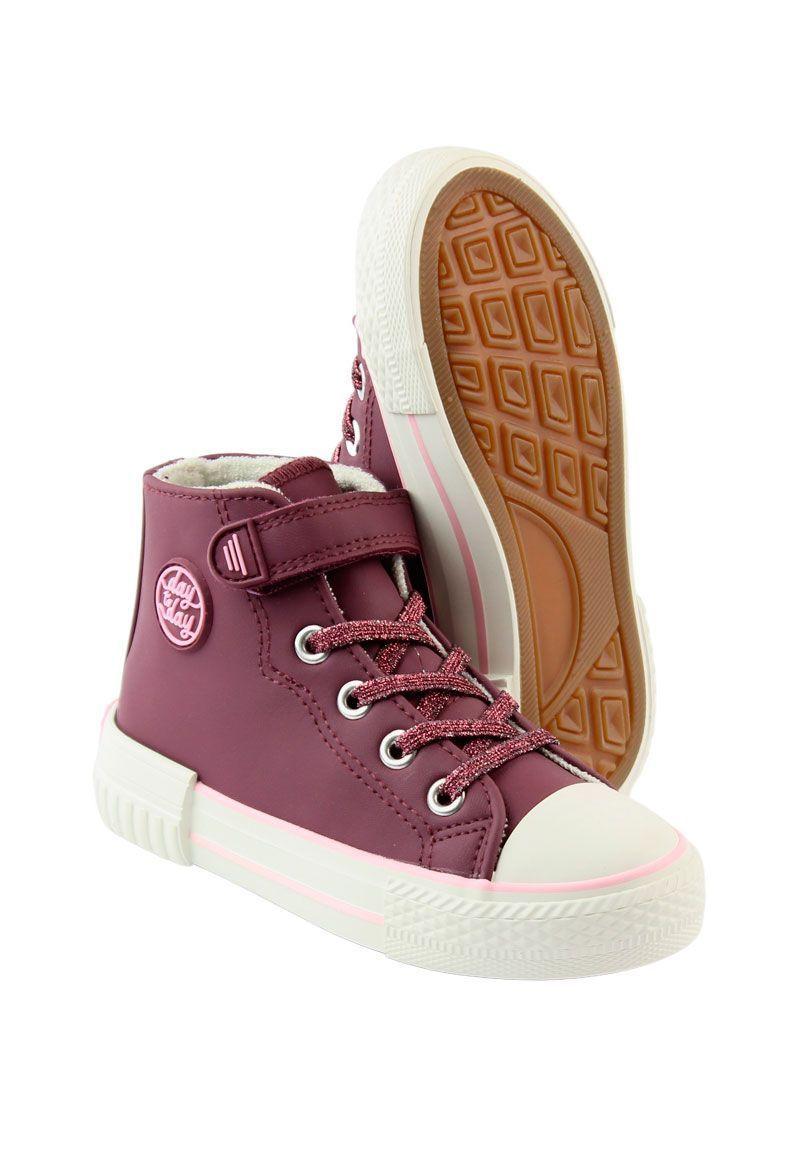 Zapatilla day to day caña velcro elastico niña 942-3