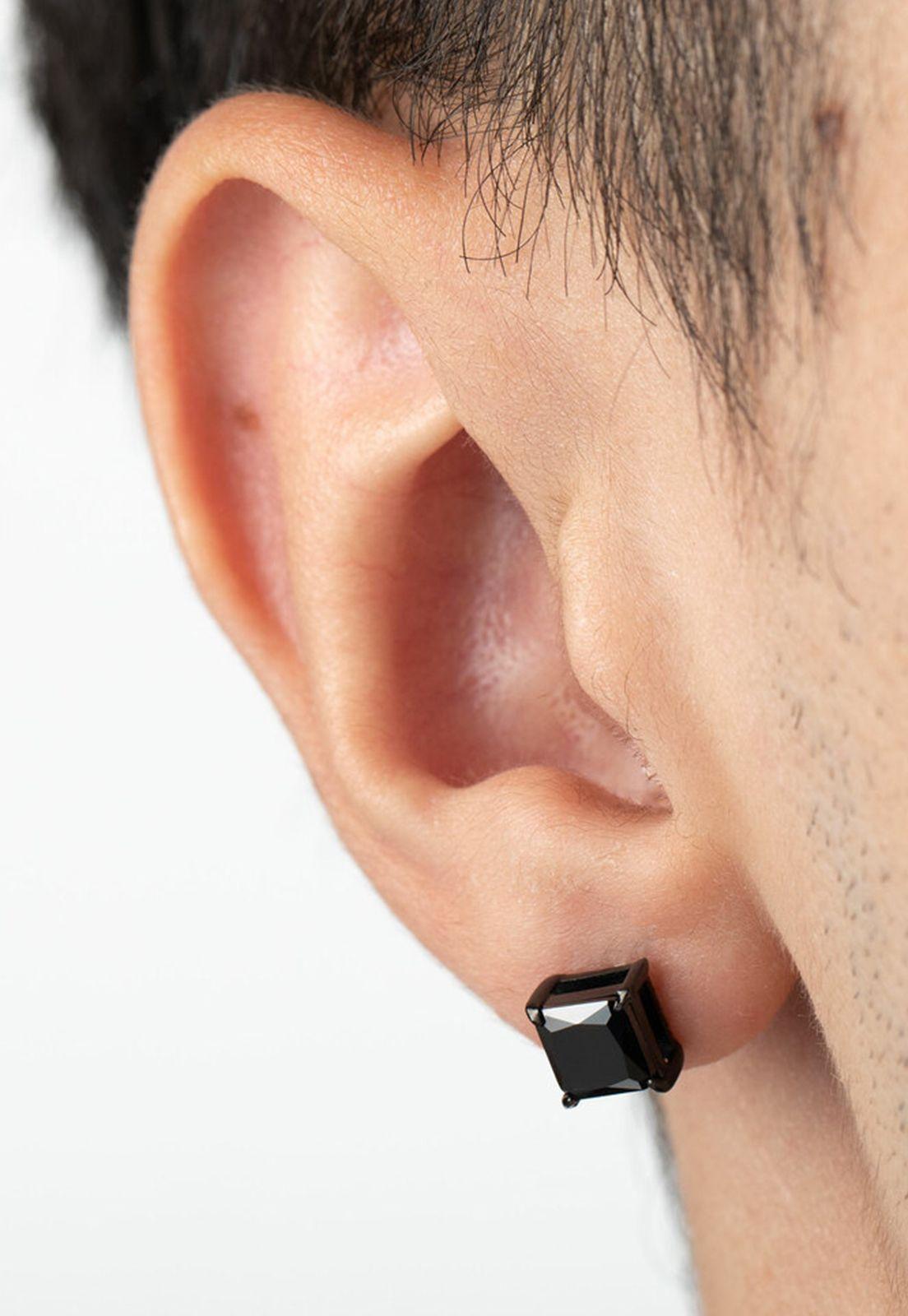 Aros LS2166-4/2 Lotus Style Hombre Men's Earrings-1