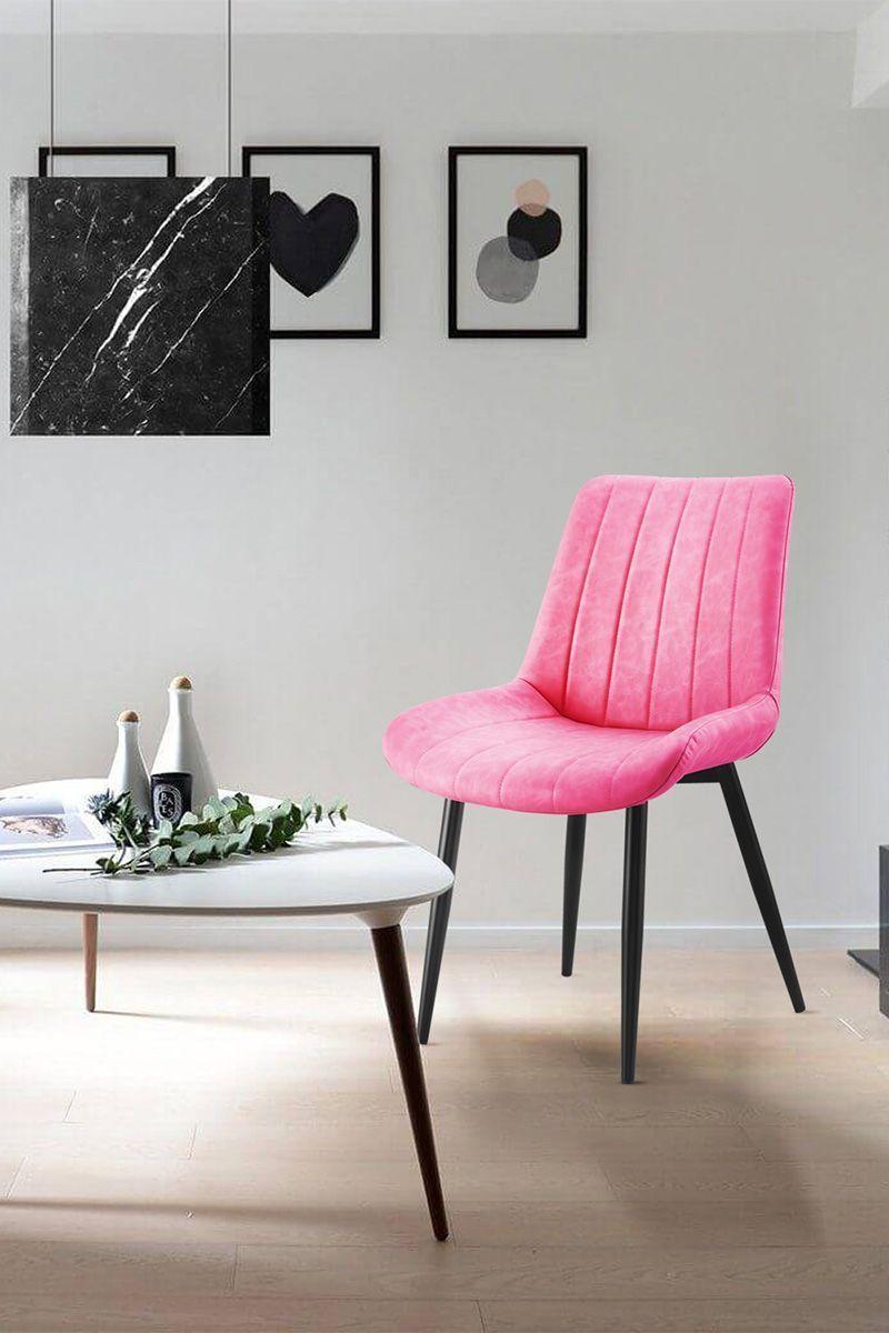 Pack 4 Silla Comedor Sitial Dorianna Rosa-1