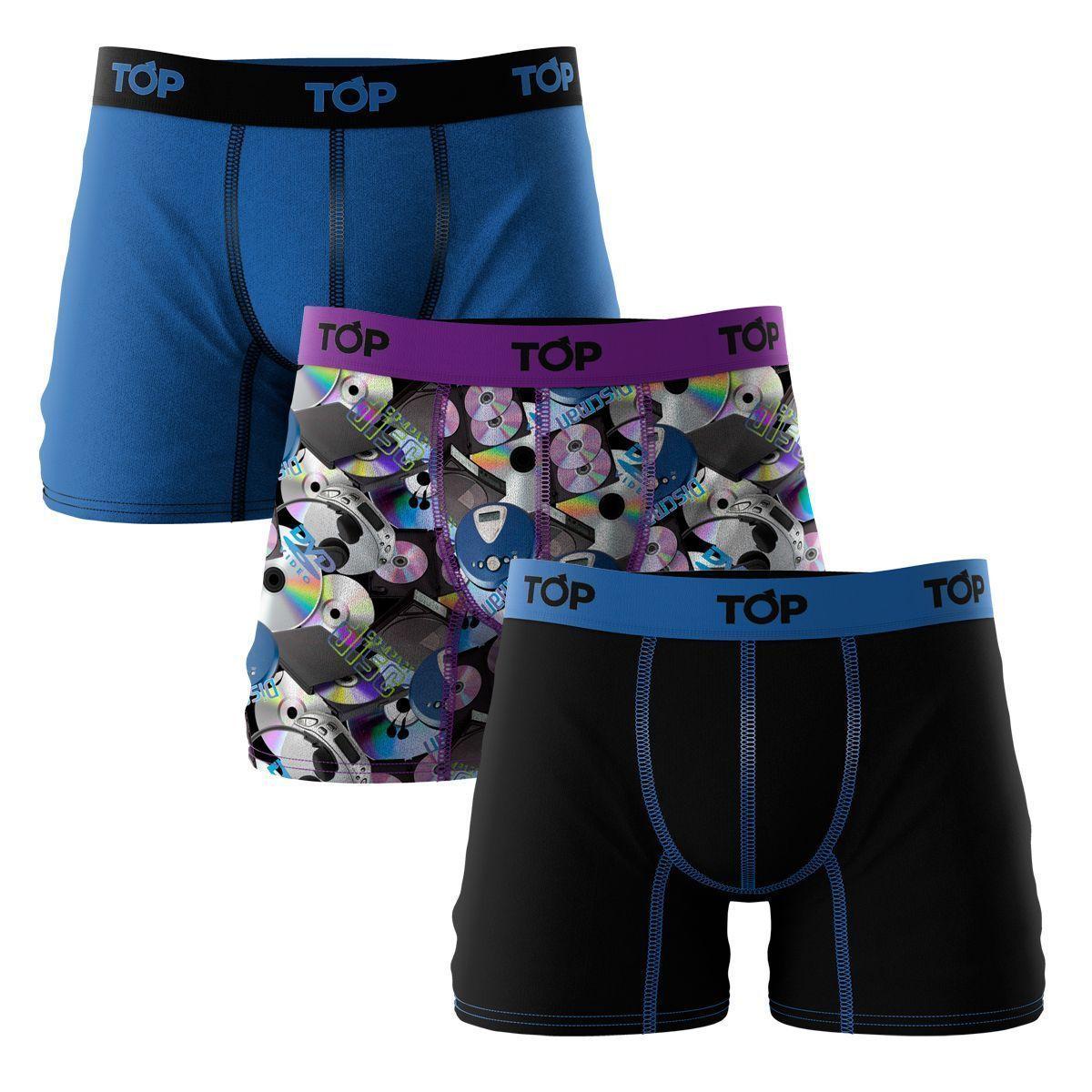 Boxer Medio Microfibra Top Nostalgia Pack 3 C3-0