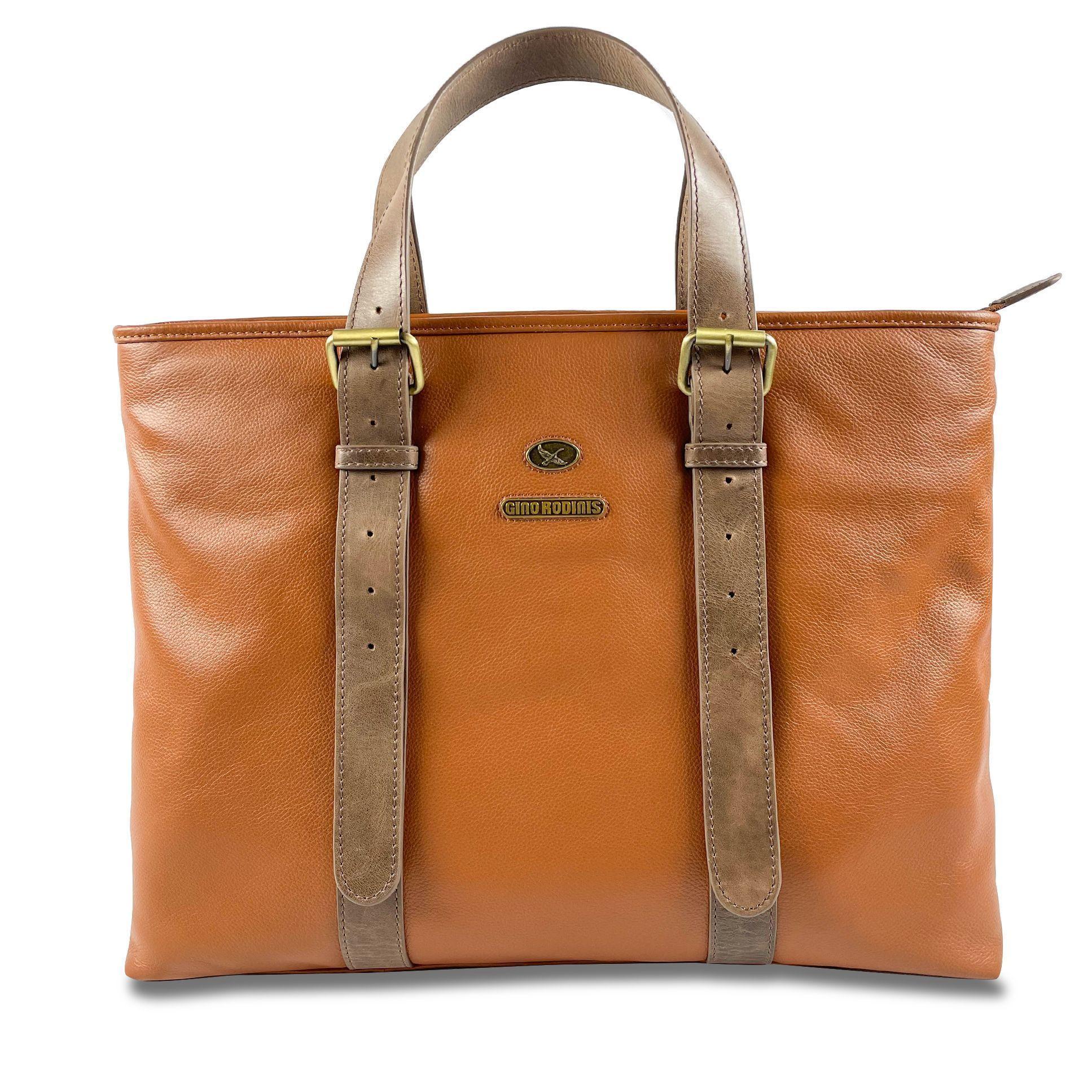 Tote Bag Gino Rodinis  2203 Tabaco/Marrón-0