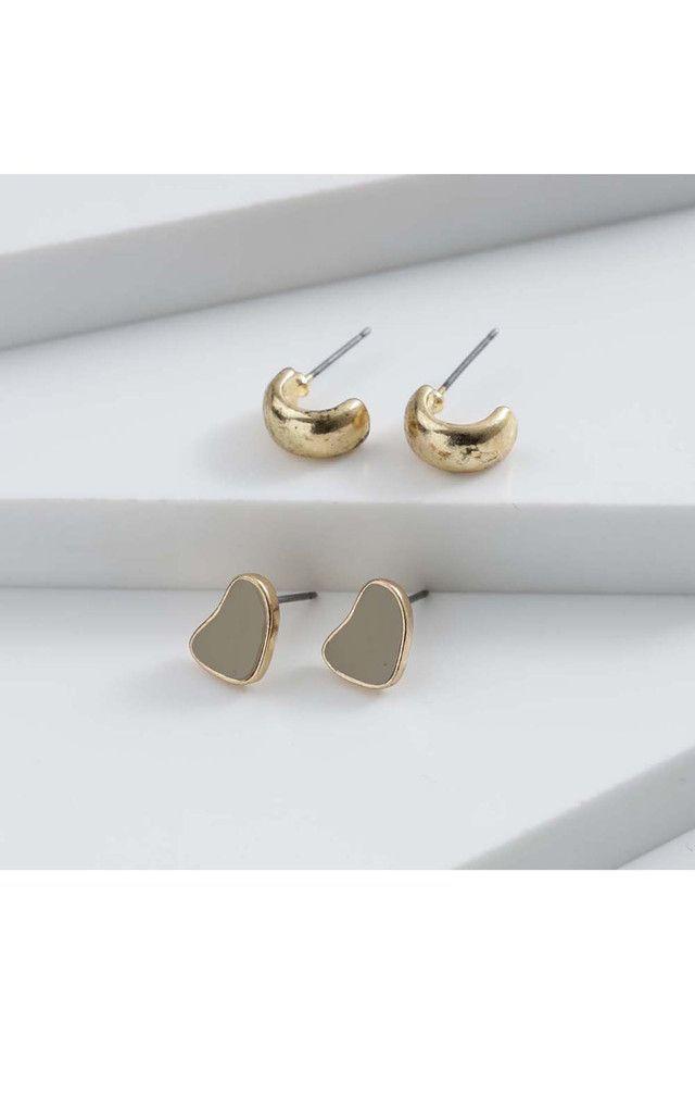 Set Aros Dorado Amorfo Humana-0