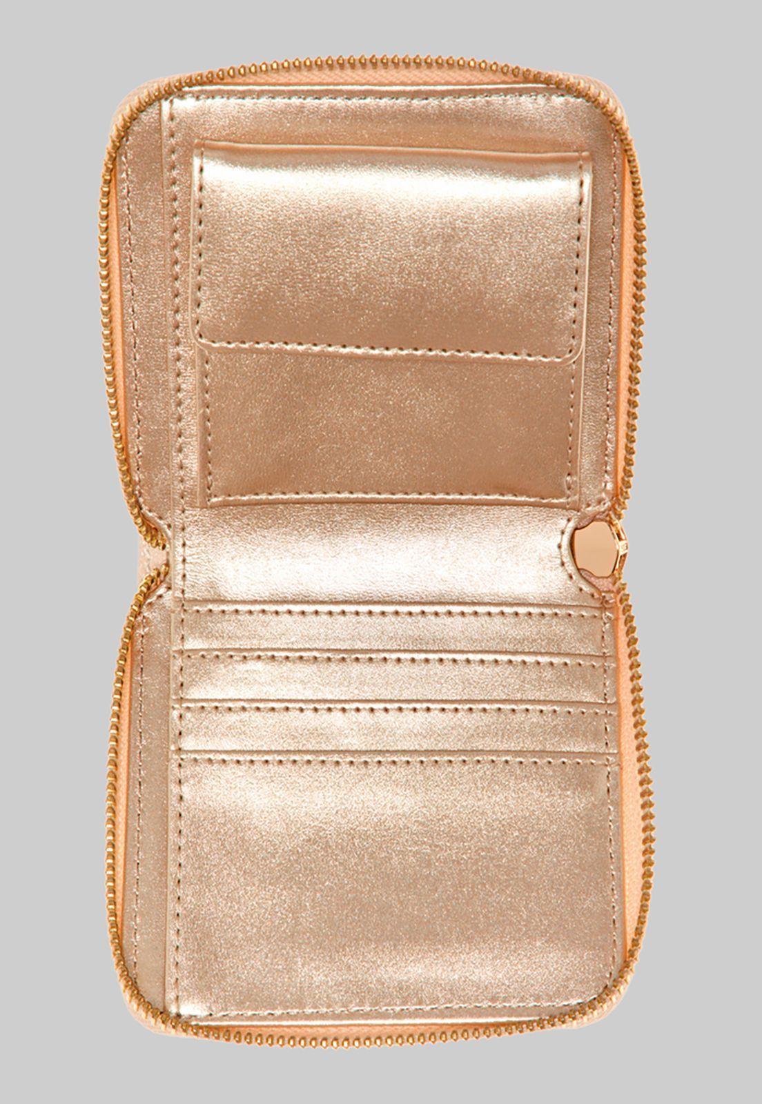 Billetera Izzy Slg Small Zip Around Crema Guess-2