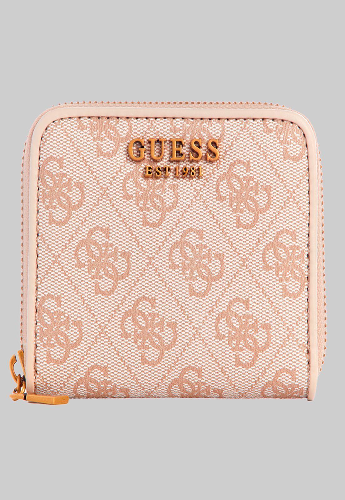 Billetera Izzy Slg Small Zip Around Crema Guess-0