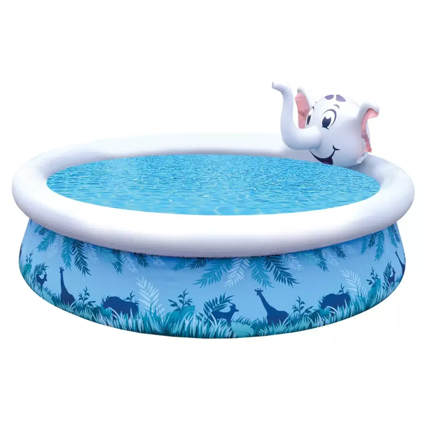 Piscina Infantil Elefante Inflable Lanza Agua 47x2-0