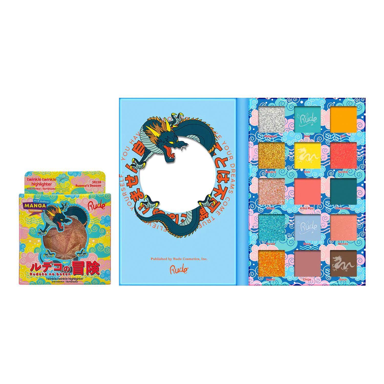 Set Paletas Iluminador y Sombras Rudeko Rude Cosmetics-0