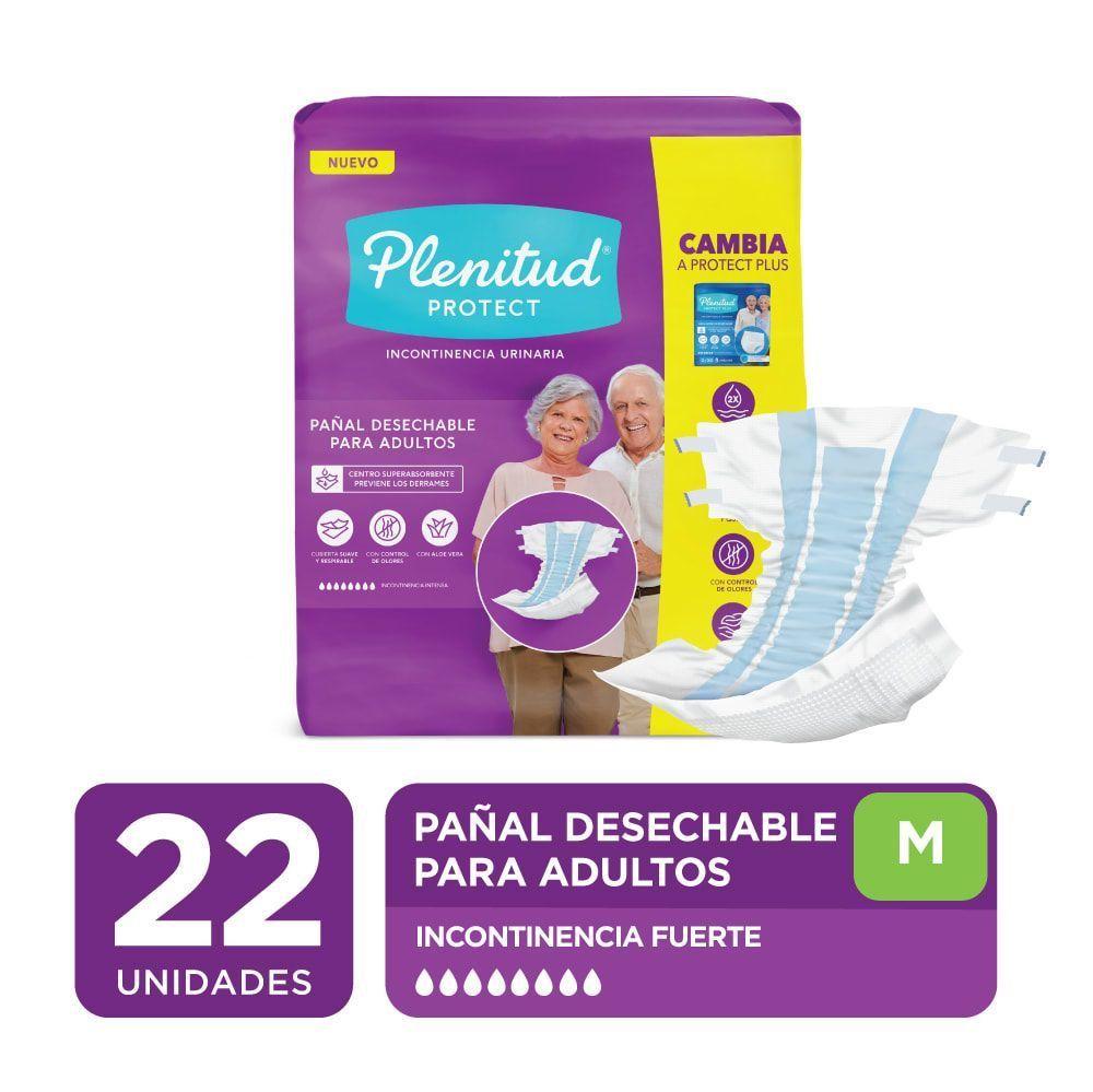 Pañales Adultos Plenitud Protec Talla M 22 Unidades-0