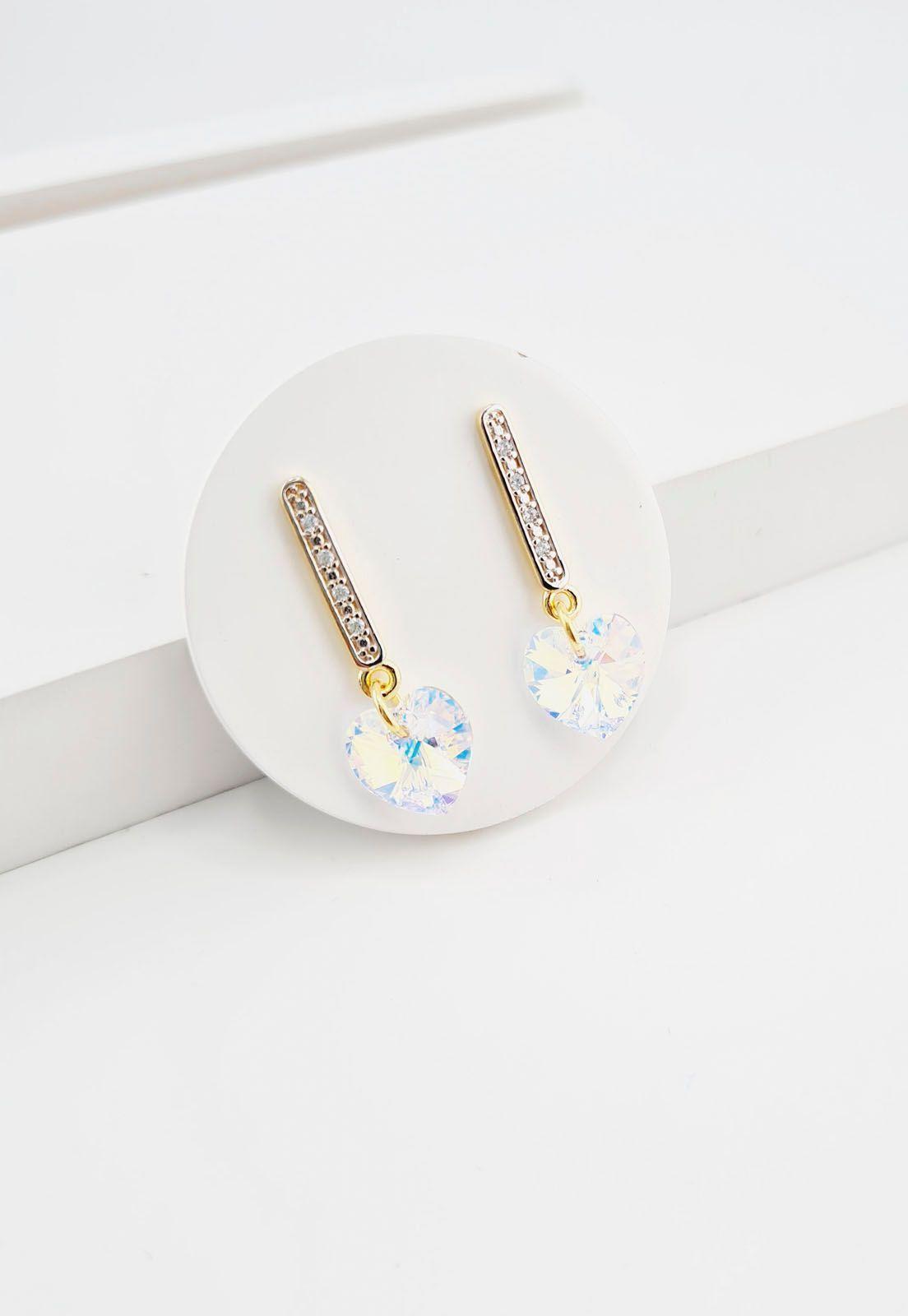 Conjunto Romance Gold Cristales Aurora Boreal-2