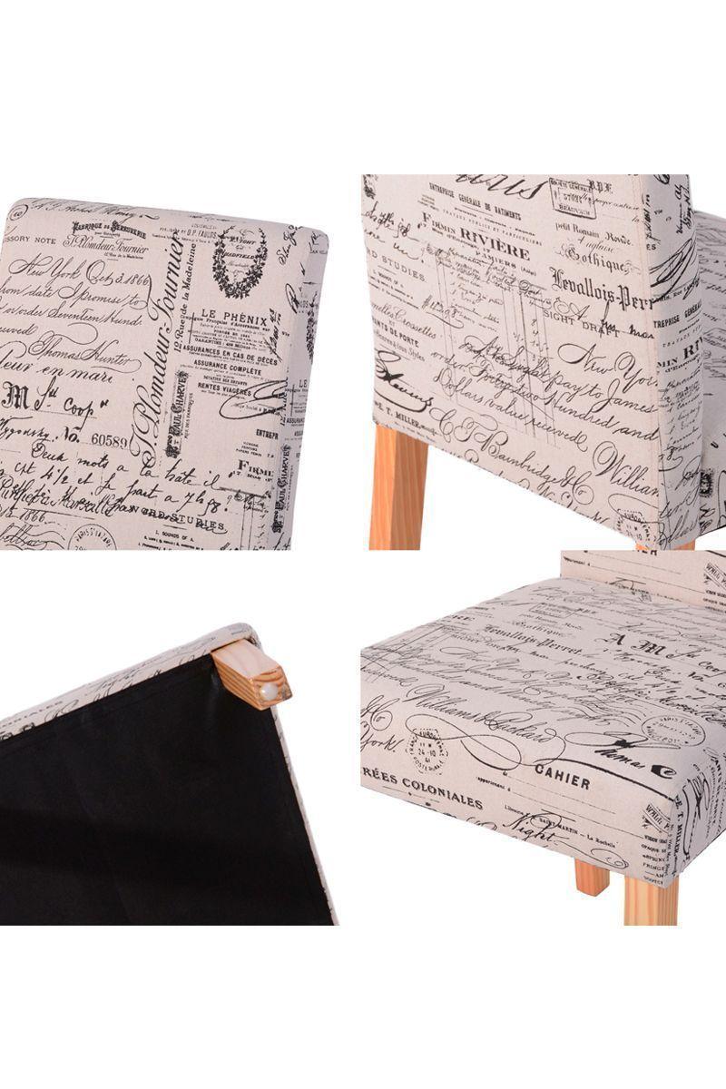 Pack 2 Sillas Comedor Estampadas Acolchadas-4