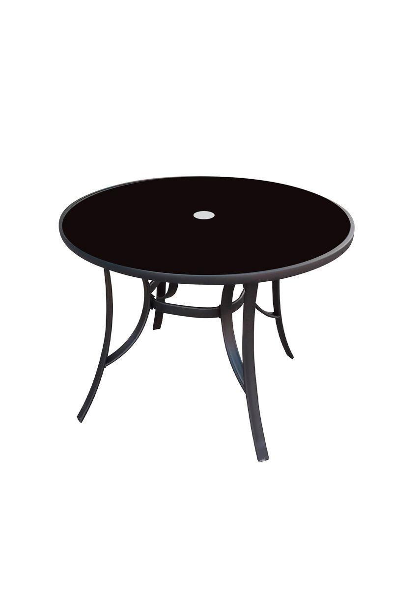 Juego de Comedor para Terraza con Mesa Redonda 55x73x94cm Gris-4