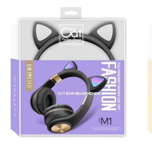Audífonos Bluetooth Diseño de Orejas de Gato-3