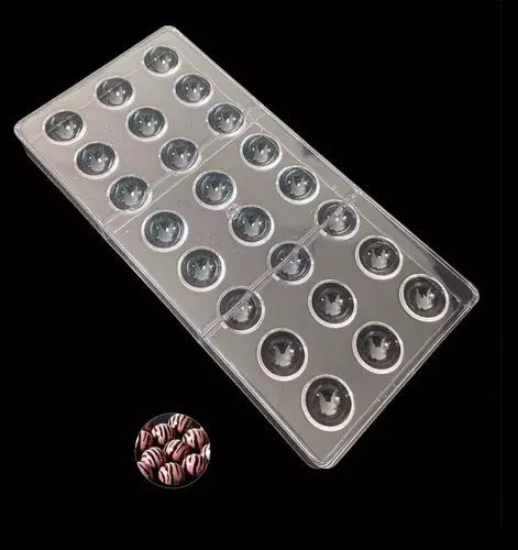 Moldes De Chocolate Moldes Chocolate Policarbonato 24 Esfera-1