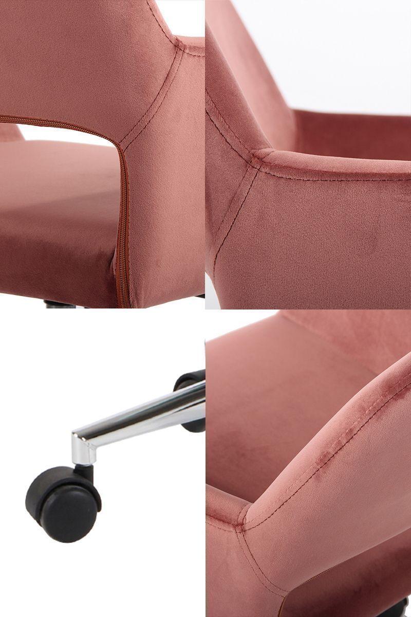 Silla Oficina Cromwell Terciopelo Coral-4