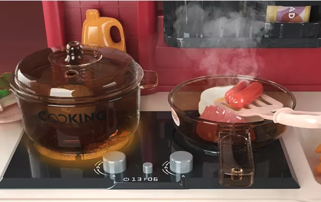 Set De Cocina 35 Accesorios, Luz, Sonido, Agua 65 cms-2