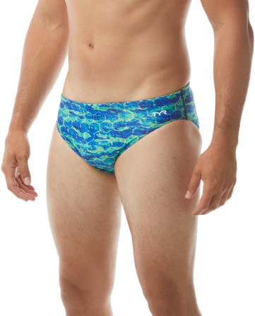 Traje de Baño Hombre Agran Racer Swimsuit Blue/Green - TYR-0