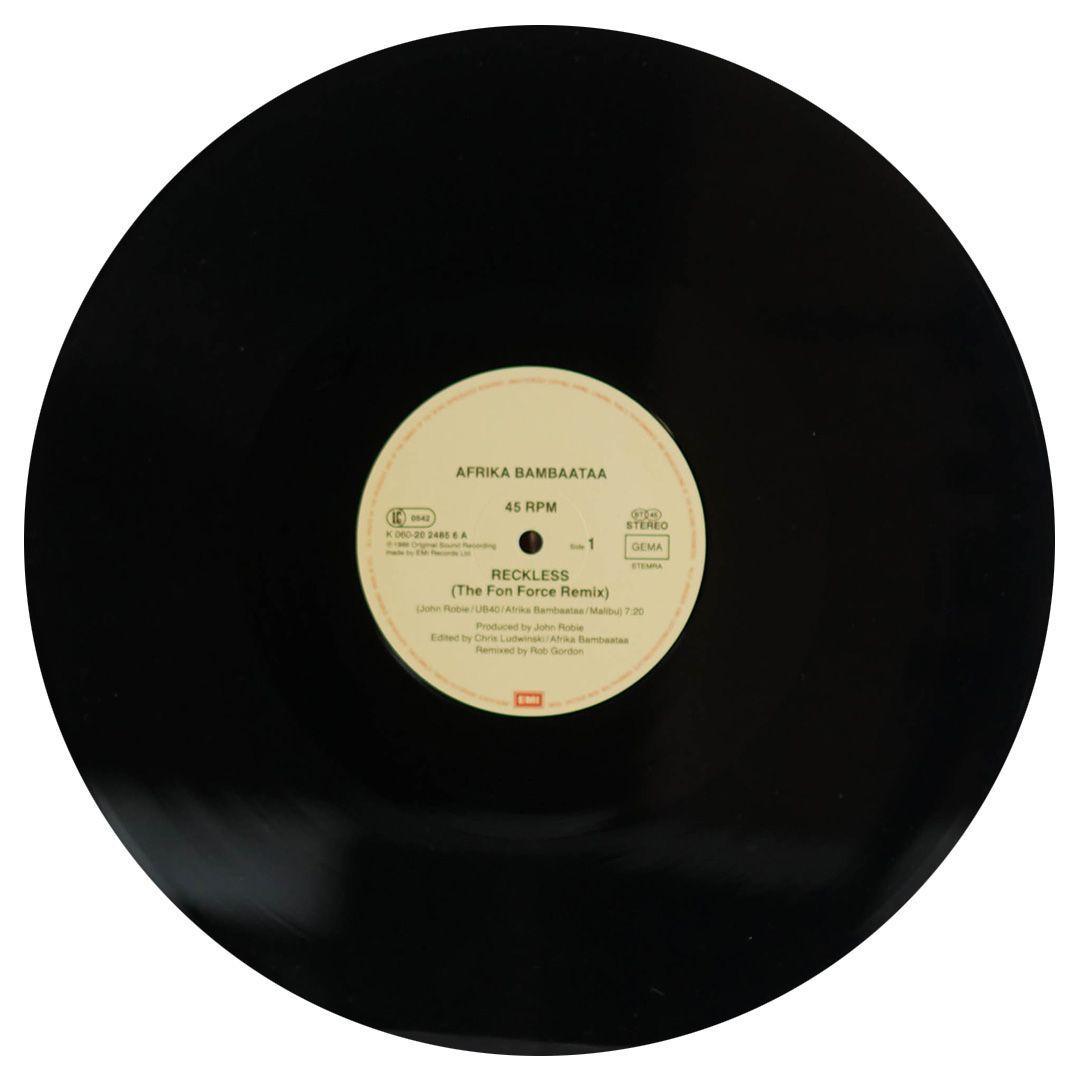 AFRIKA BAMBAATAA  - RECKLESS (FULL FON REMIX) 12" MAXI SINGLE VINILO USADO-2