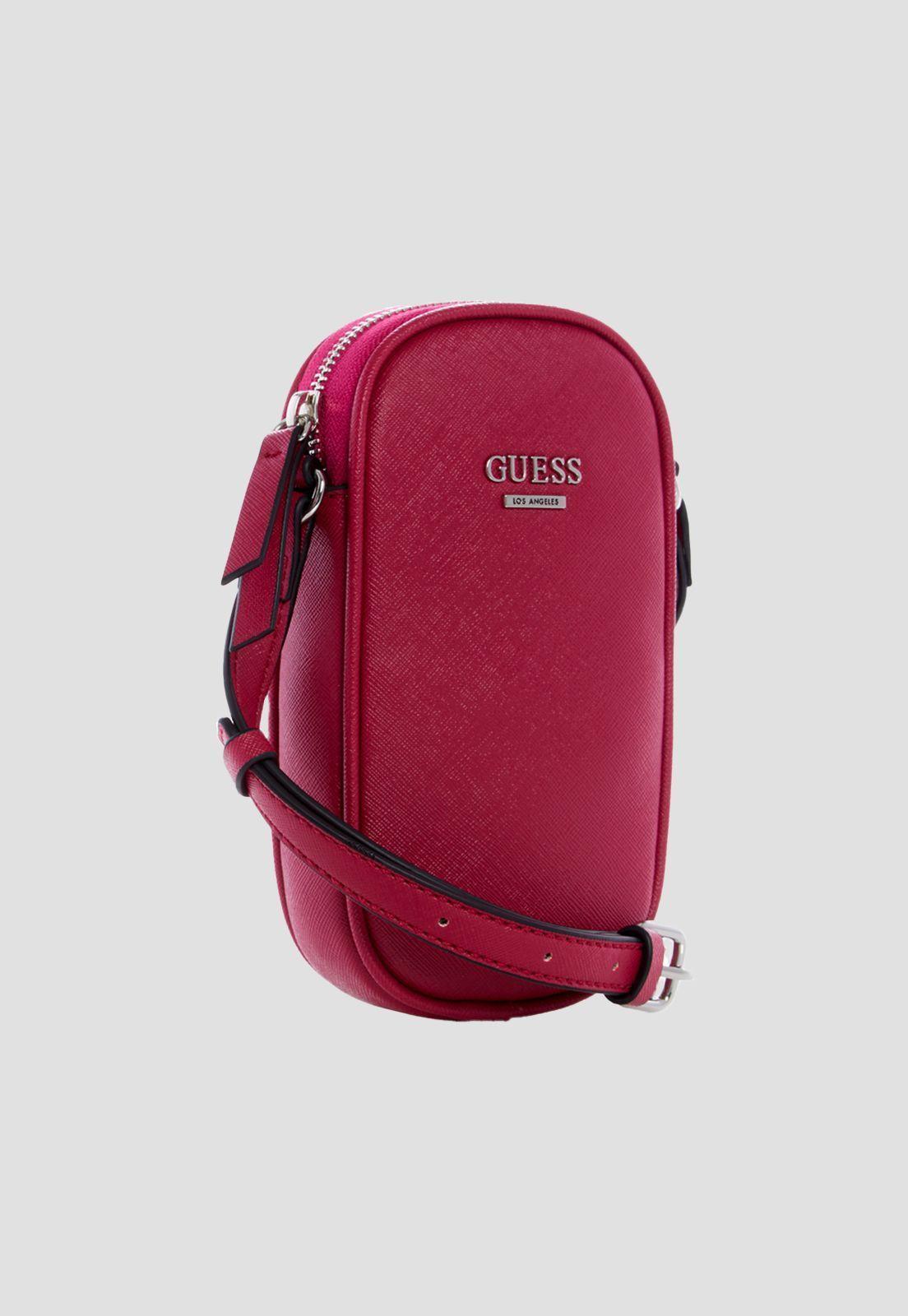 Mini Cartera Kalei Rossbody Top Zip Fucsia Guess-1