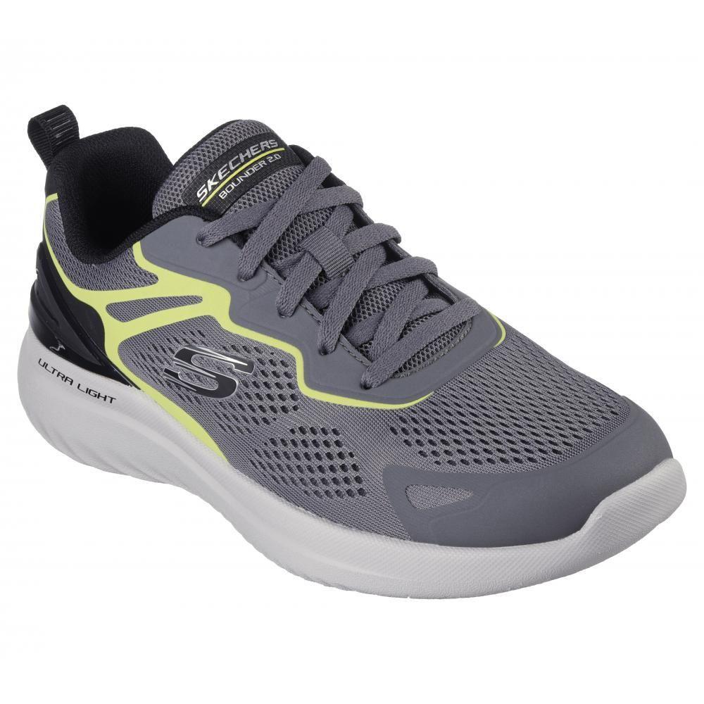 Zapatilla Hombre Bounder 2.0 Gris Skechers-0