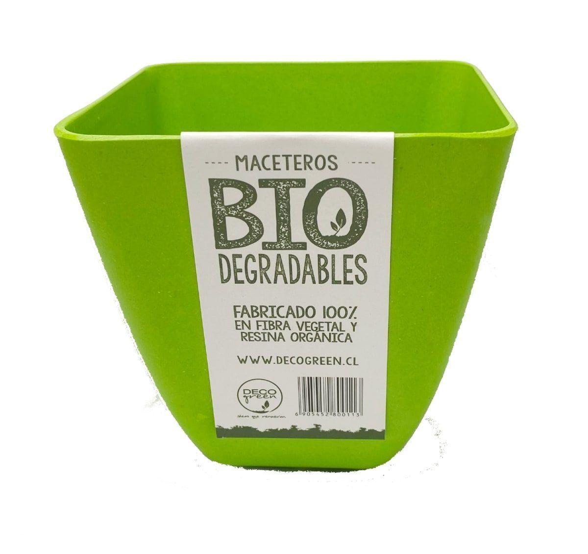 SET 7 MACETA BIO CUADRADO 4BLANCO3VERDE 13,3X12,4-3