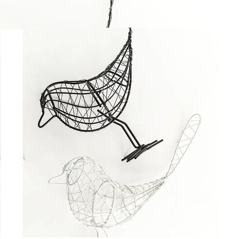 Figura De Pájaro De Hierro Para Decoración Adorno Hogar-2