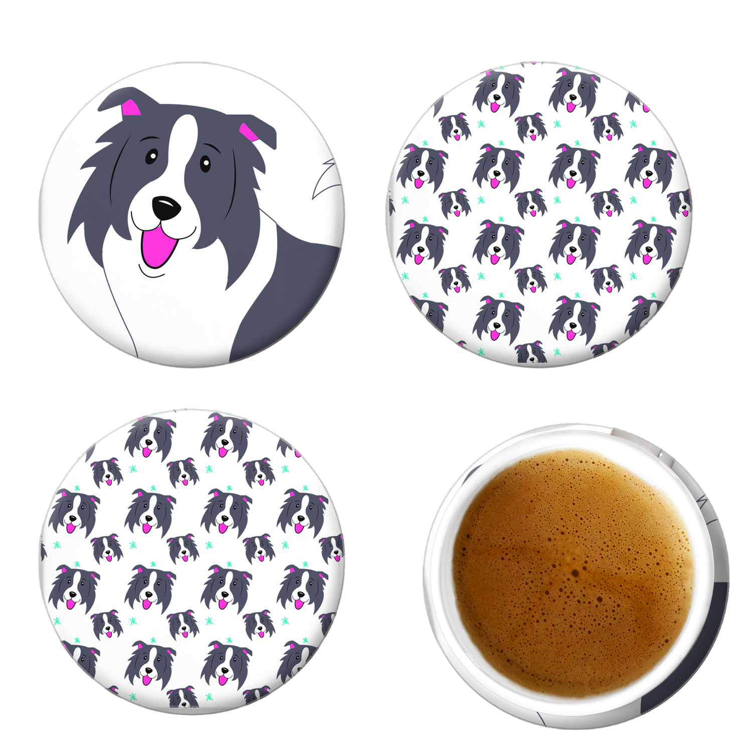 Posavasos Redondo Petlover Border Collie-0