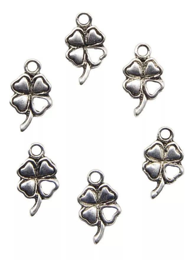 Dijes Chiche Bisutería Pack 50 Unds Modelo Trebol Ch84-2