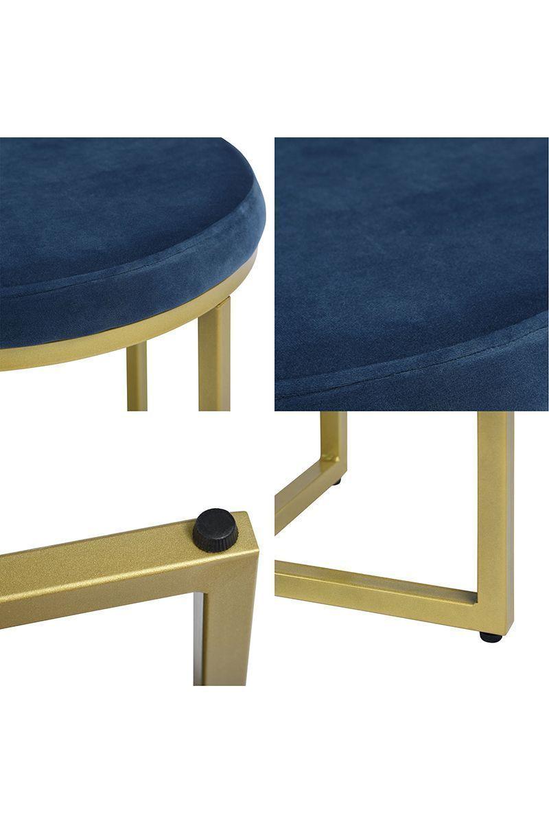 Ottoman Pouf Daisy Azul-5