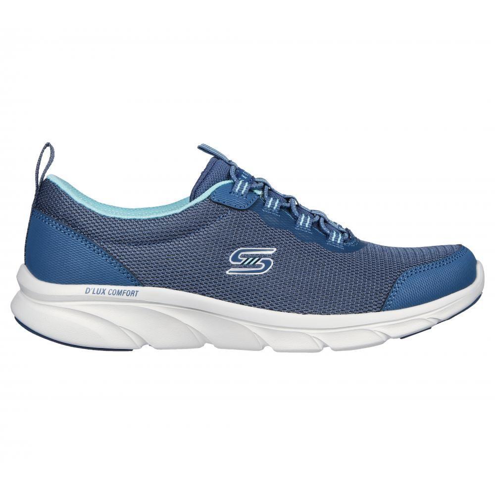 Zapatilla Mujer D'Lux Comfort Azul Skechers-4
