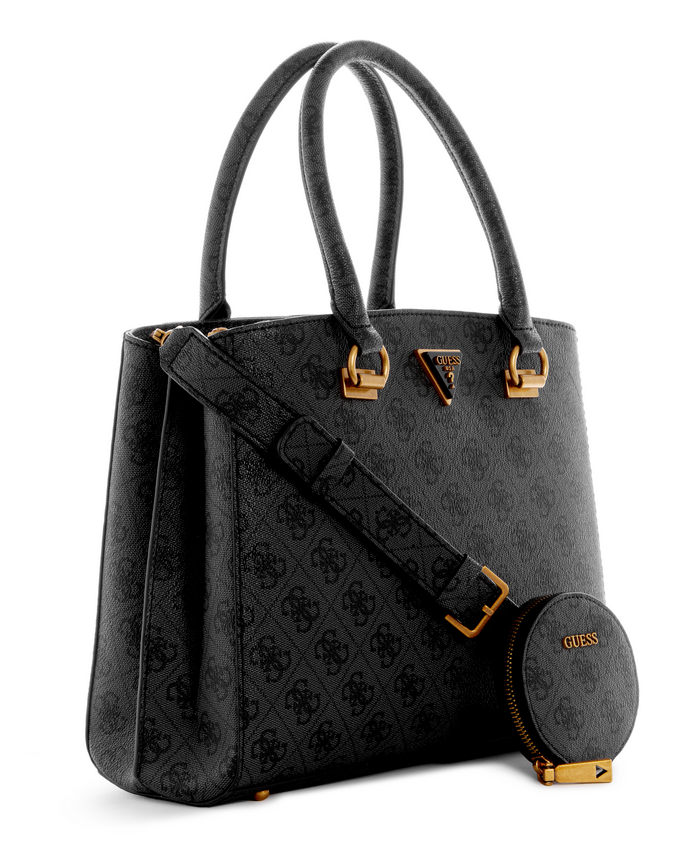 Cartera Guess Alexie Girlfriend Satche Clo Carbón-1