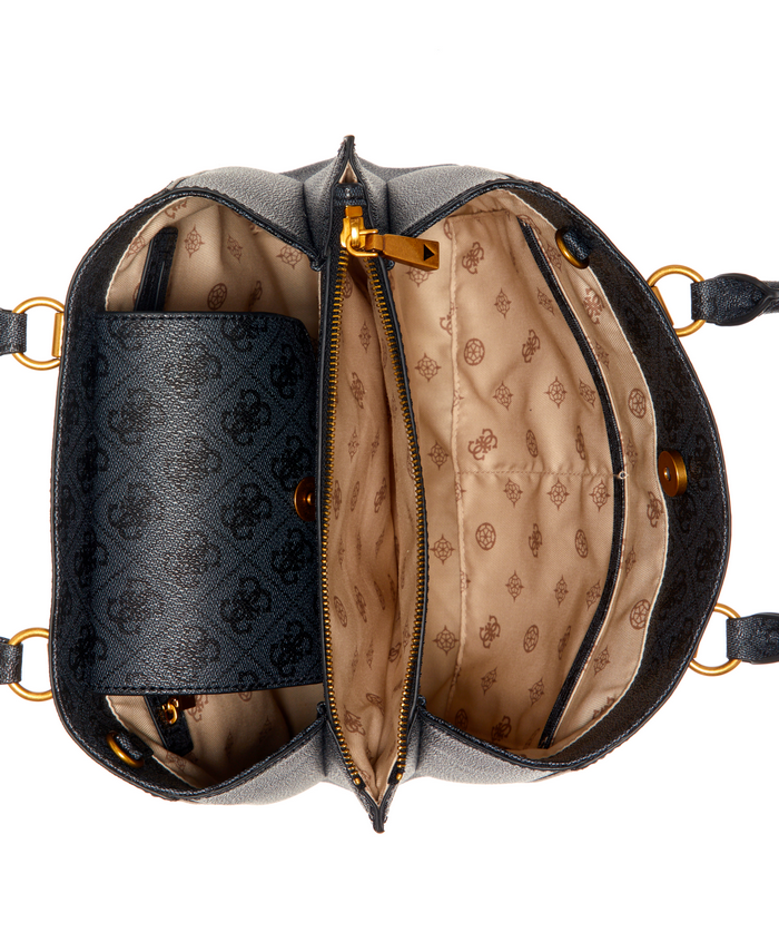 Cartera Guess Alexie Girlfriend Satche Clo Carbón-3