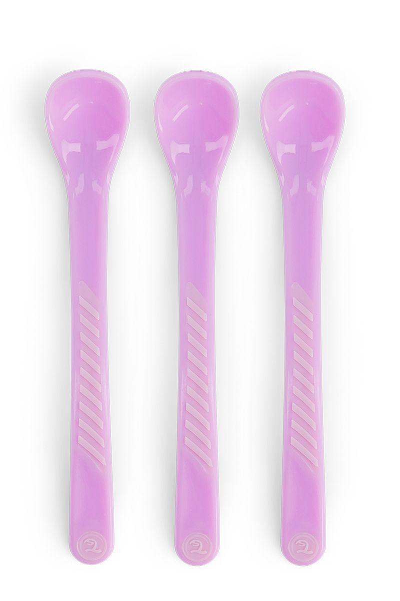 Cuchara de alimentación Twistshake 4+m 3 uns morado-0