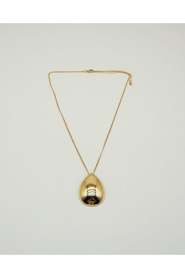 Collar Largo Gota Dorado. I-D-0