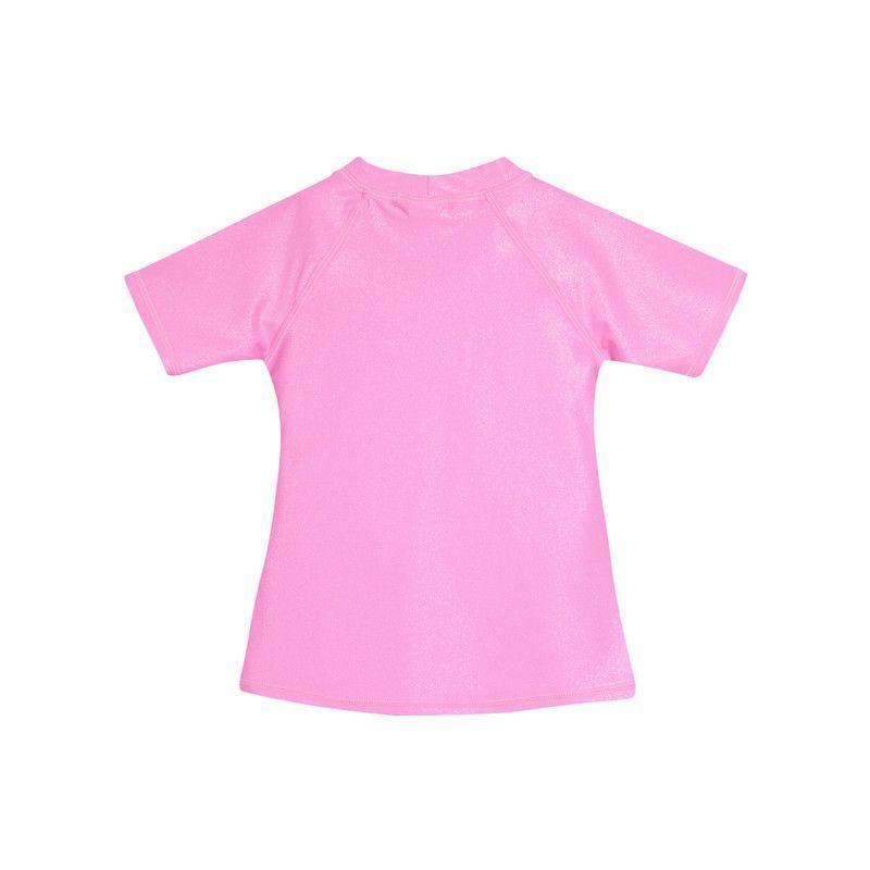 Niña Polera UV+50 Princesas Disney Brillante Rosa-1