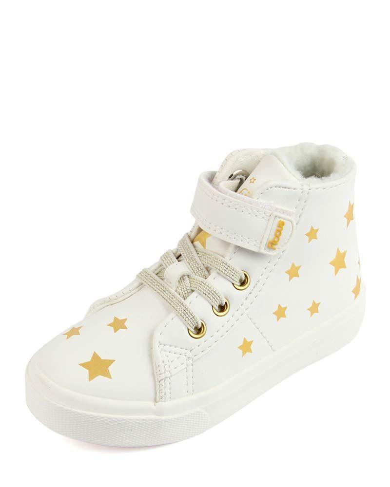 Zapatilla Urbana Velcro Elástico Niña Ficcus-1