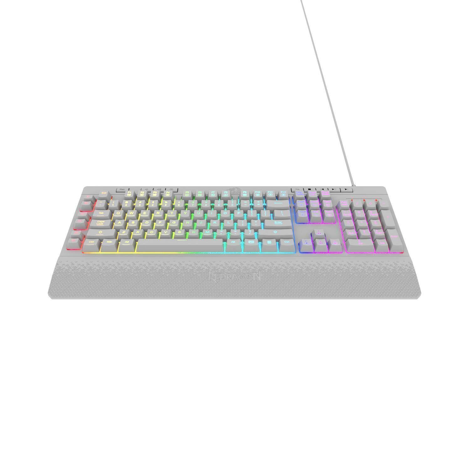 Teclado Gamer Redragon Shiva K512 White, Español-2