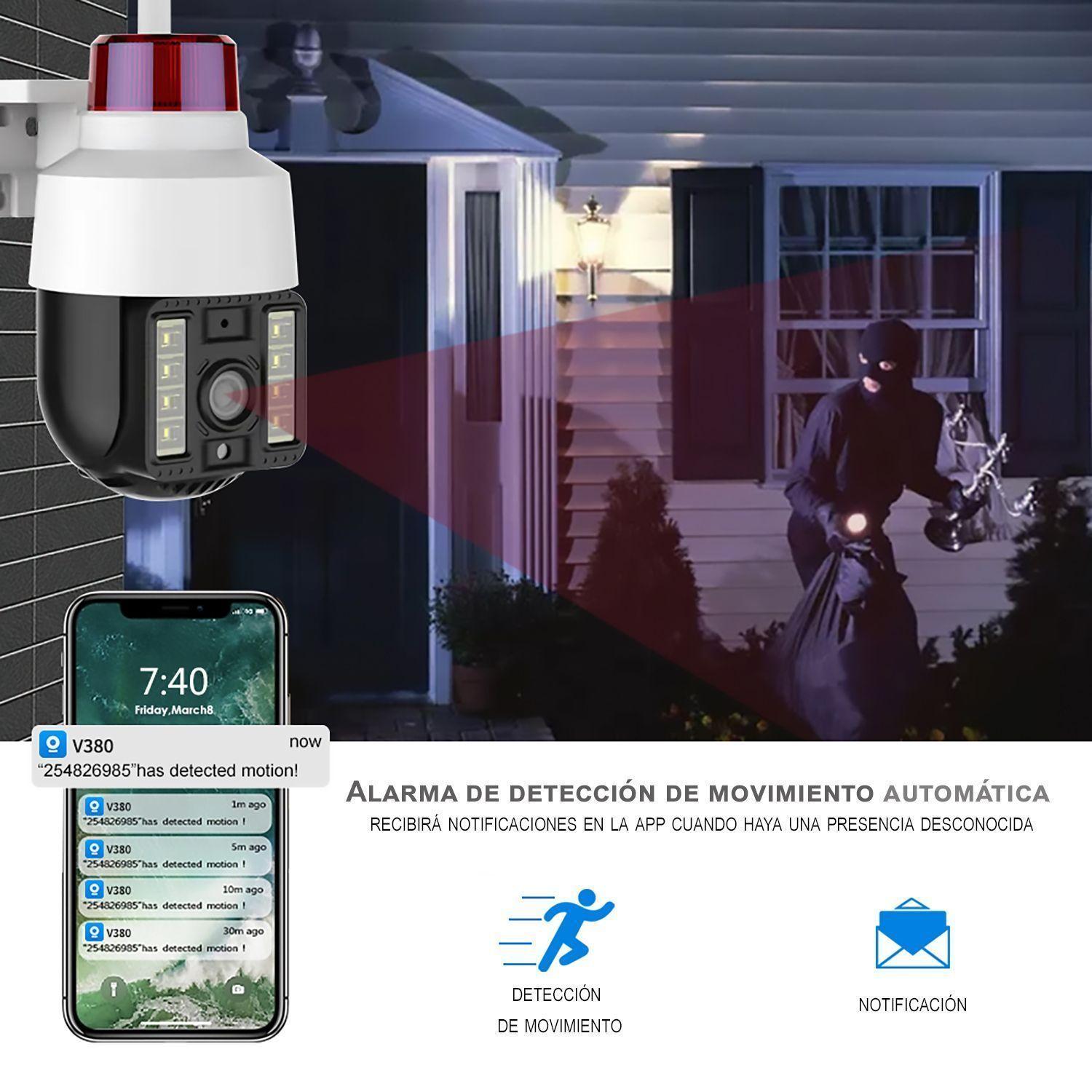 Cámara Seguridad Exterior IP WIFI Full HD Robótica Domo IP1100-6